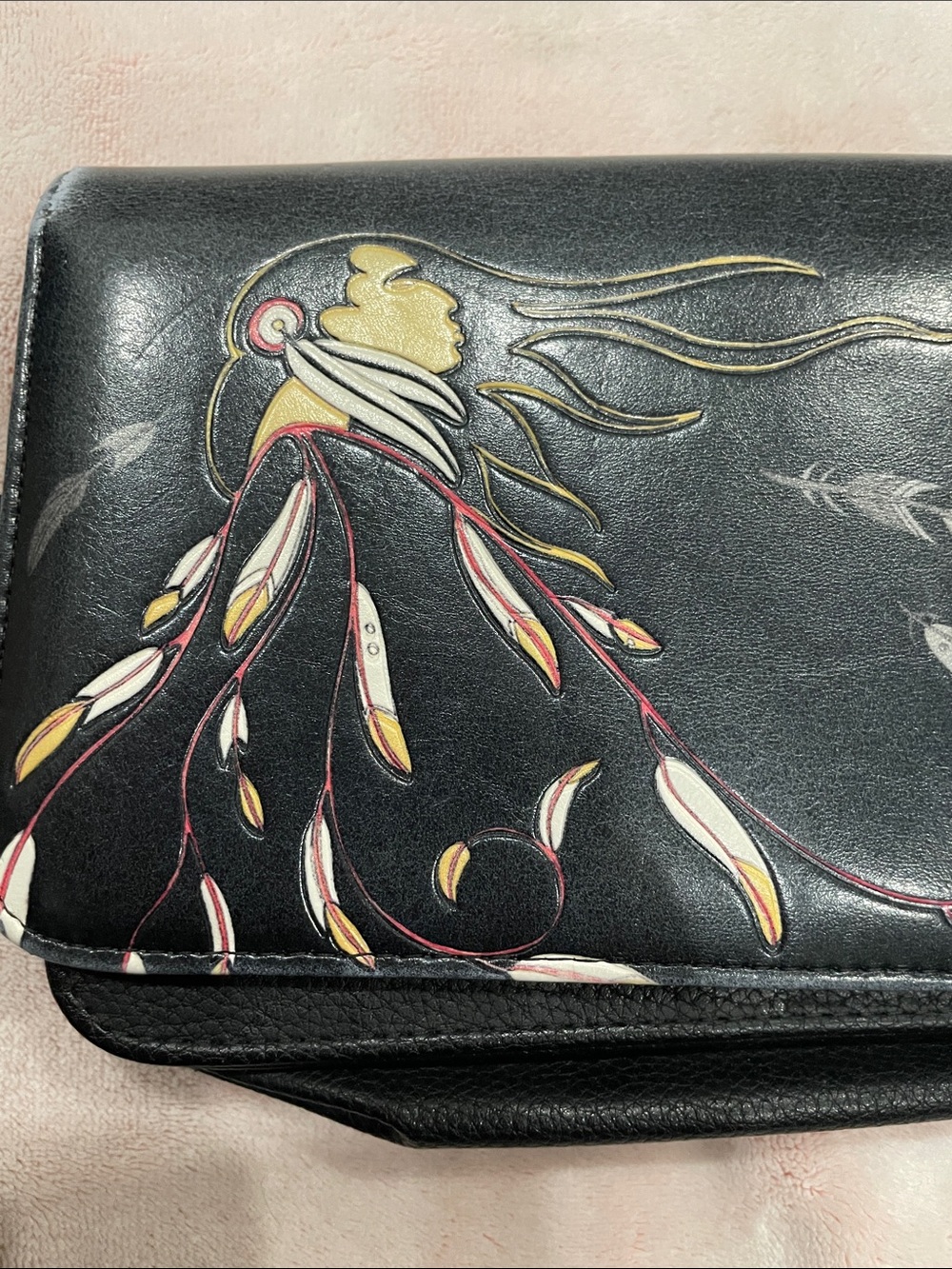 Maxine Noel "Eagle's Gift" Convertible Crossbody Bag Clutch - Indigenous Art